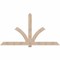Ekena Millwork Redmond Smooth Timber Gable Bracket, Douglas Fir, 96"W x 52"H x 1 1/2"D x 5 1/2"F, 13/12 Pitch GBW096X52X0206RED00SDF - alternate 1
